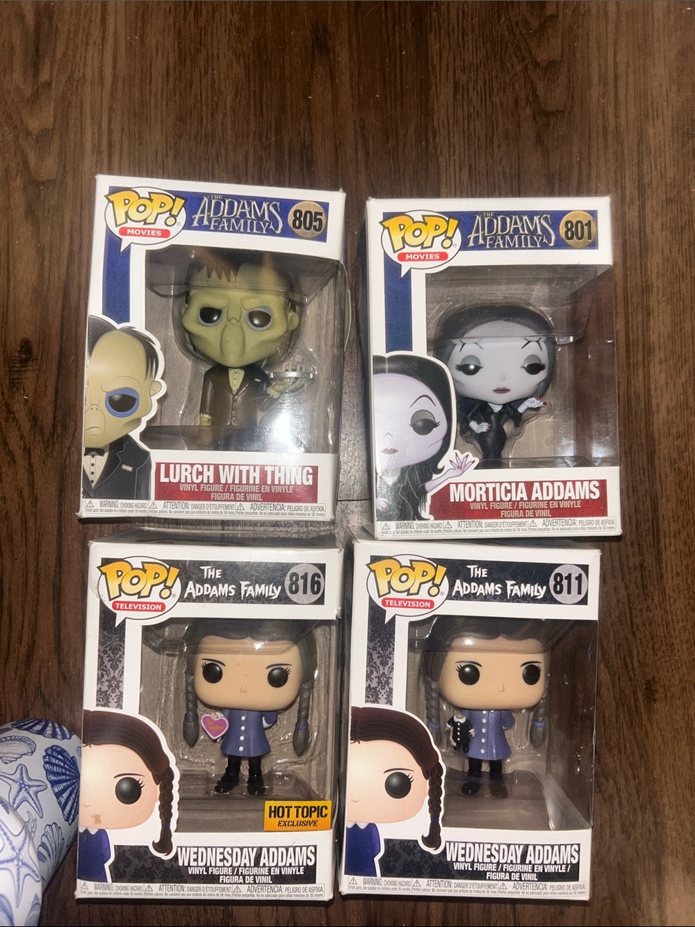 Funko Pop The Addams Family 4pc Bundle Wednesday Morticia Lurch